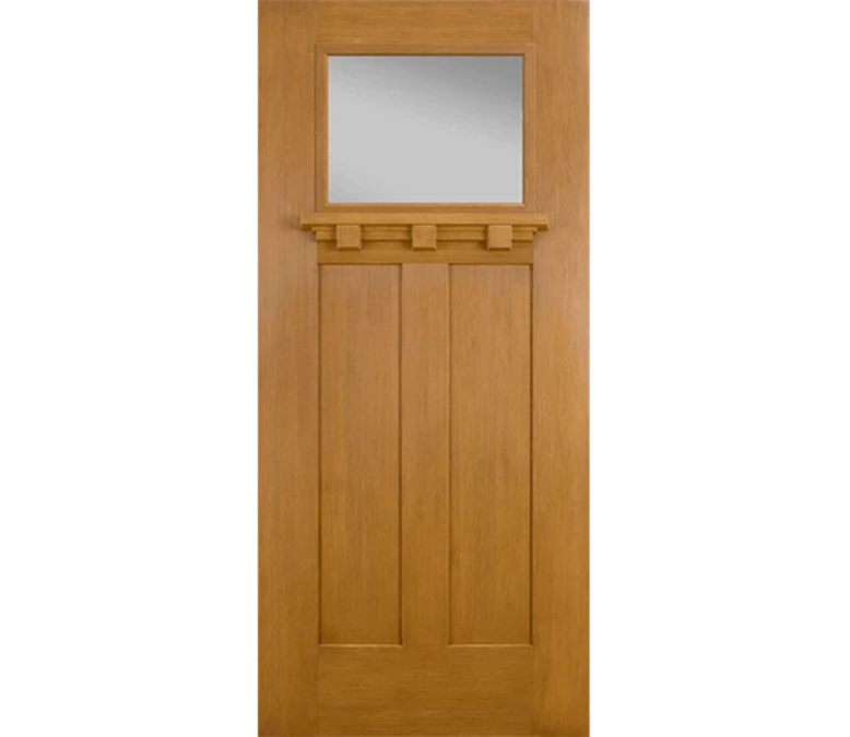 Green Bay Craftsman Light Fiberglass Entry Door