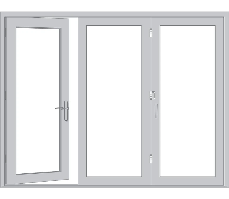 Green Bay Pella Architect Reserve Series Contemporary Bifold Patio Door